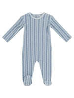 Atelier Cable Footie - Blue by KIPP™ Collection