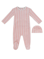 Atelier Cable Footie & Hat Set - Pink by KIPP™ Collection