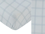 Whinny Plaid Fitted Bassinet Sheet - Blue by KIPP™ Collection