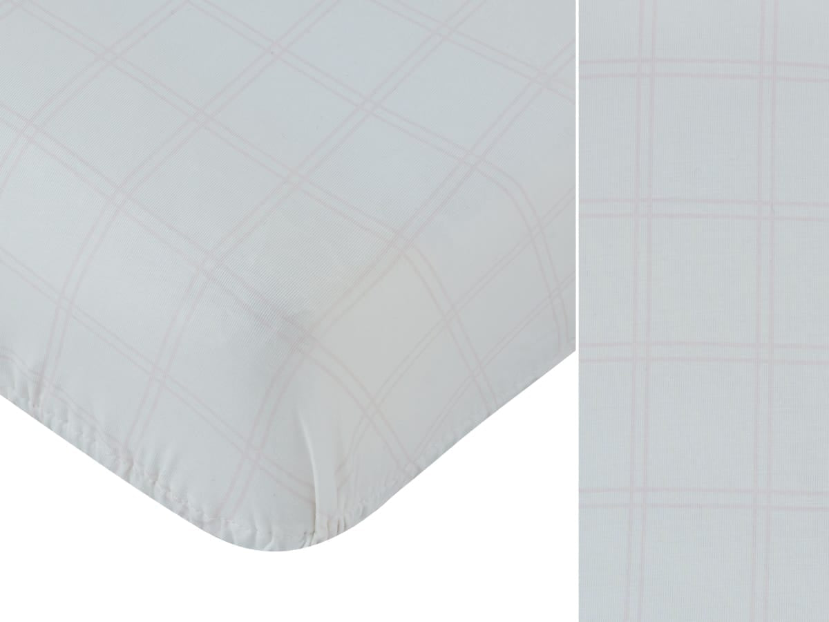 Whinny Plaid Fitted Bassinet Sheet - Pink by KIPP™ Collection