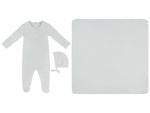 Fur Ever Yours Footie, Hat & Blanket Set - Blue by KIPP™ Collection