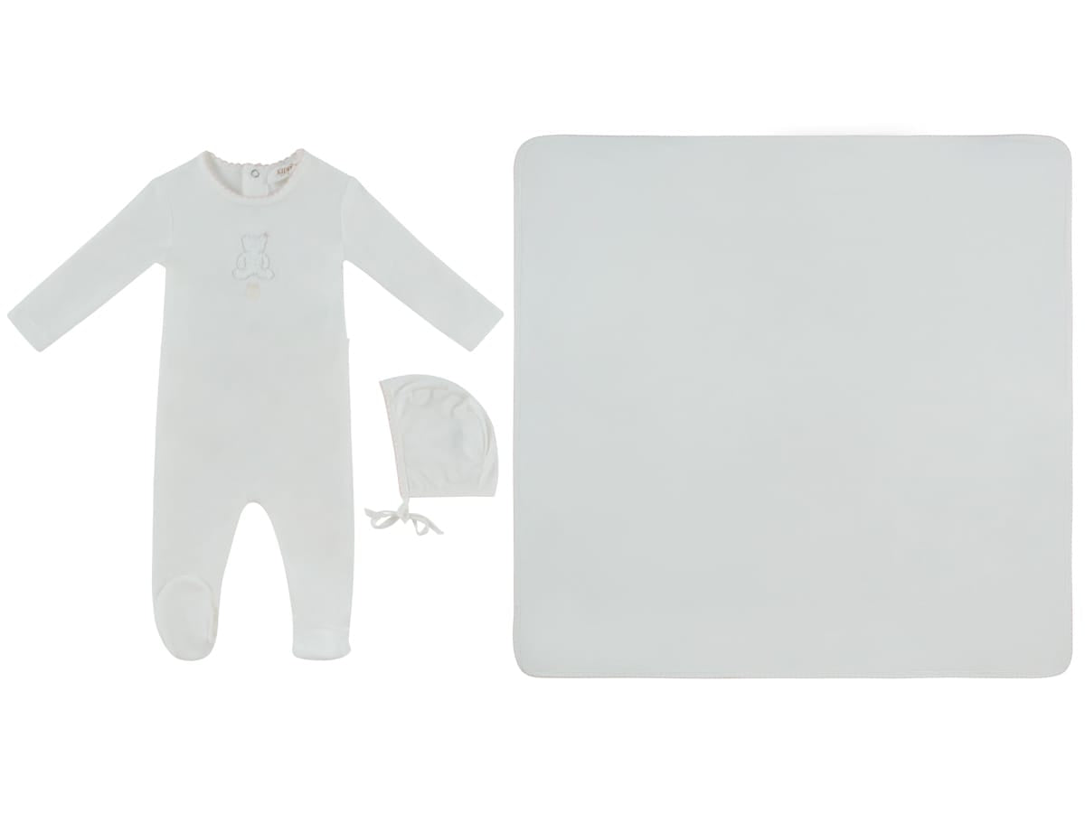 Fur Ever Yours Footie, Hat & Blanket Set - Pink by KIPP™ Collection