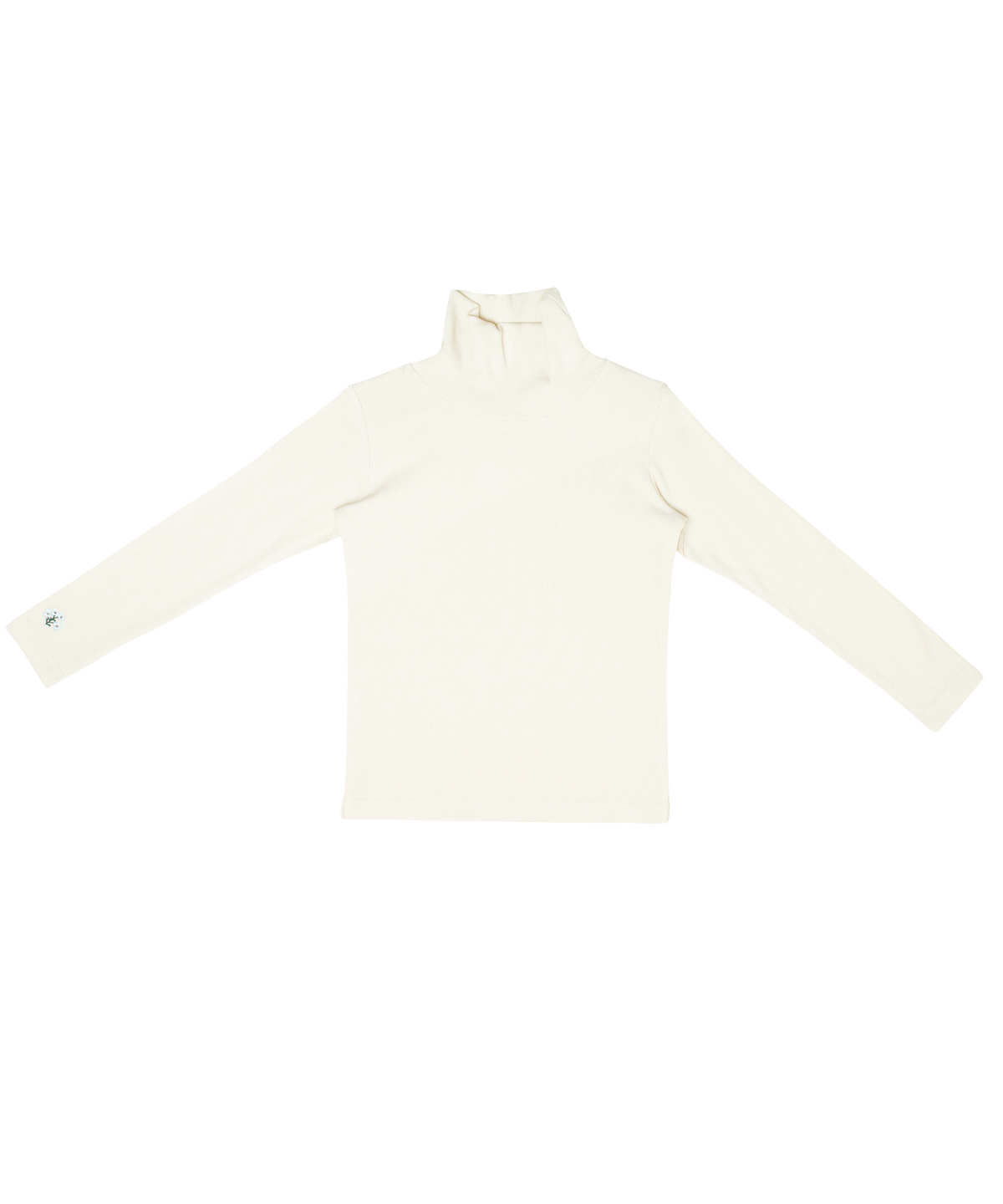 Louise Rib Turtleneck - Oatmilk by Crew Kids NY (view 1 of 5)