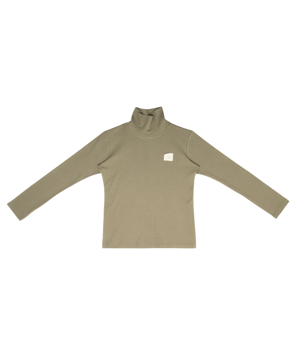 Lyla Ribbed Turtleneck - Green by Crew Kids NY