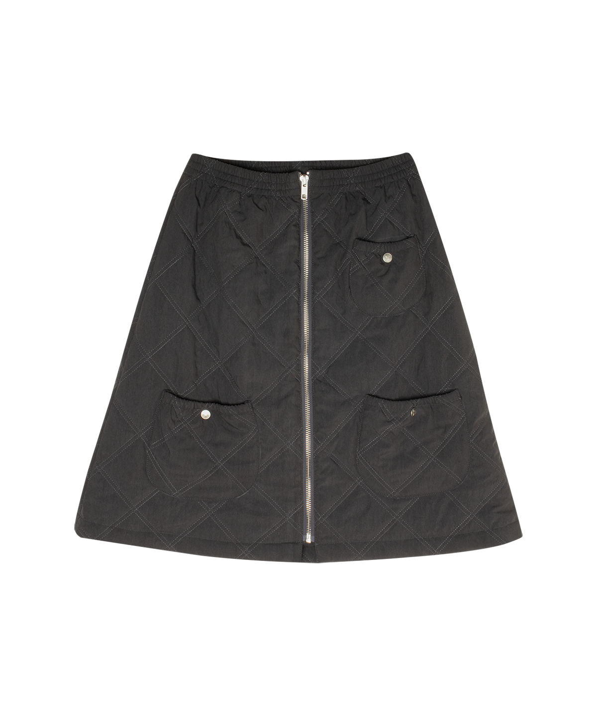 Lyla Quilted Skirt - Black by Crew Kids NY (view 1 of 4)