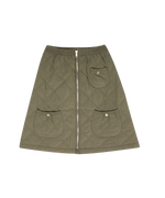 Lyla Quilted Skirt - Green by Crew Kids NY (view 1 of 7)