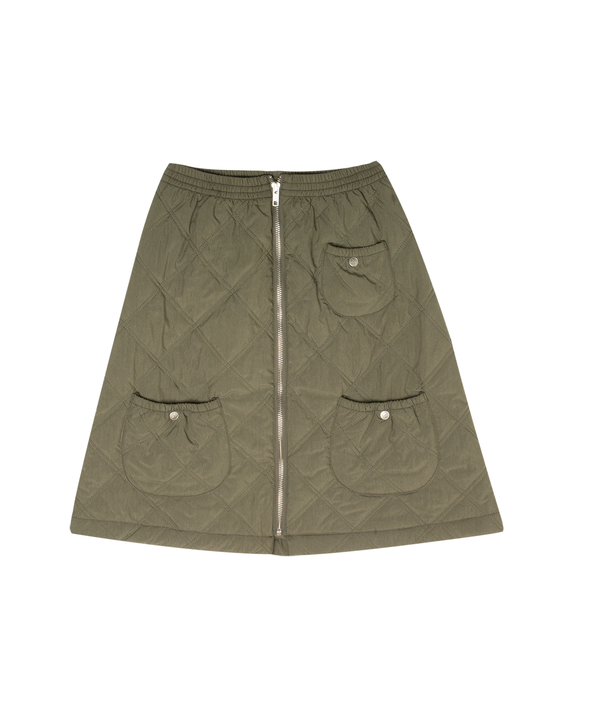 Lyla Quilted Skirt - Green by Crew Kids NY (view 1 of 7)