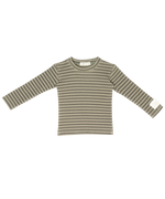 Teddi Rib Stripe Tee by Crew Kids NY