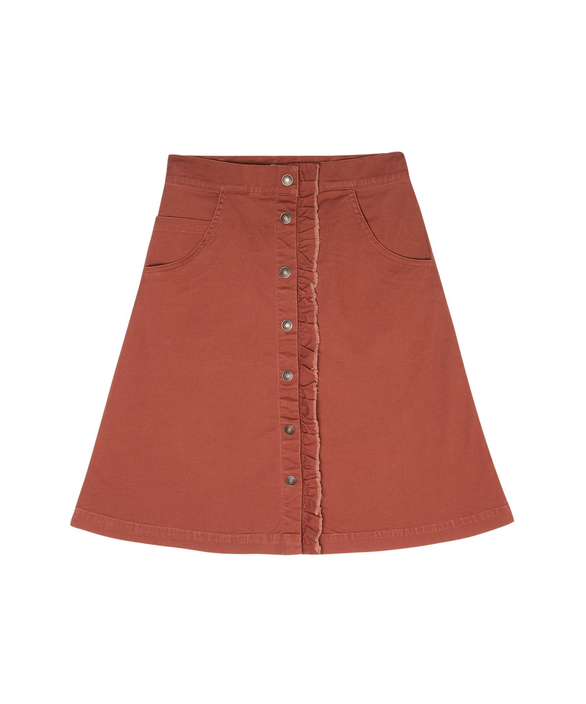 Nina Ruffled Skirt - Terracotta by Crew Kids NY