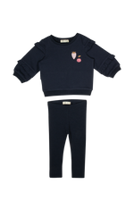 Nina Ruffled Set - Navy by Crew Kids NY