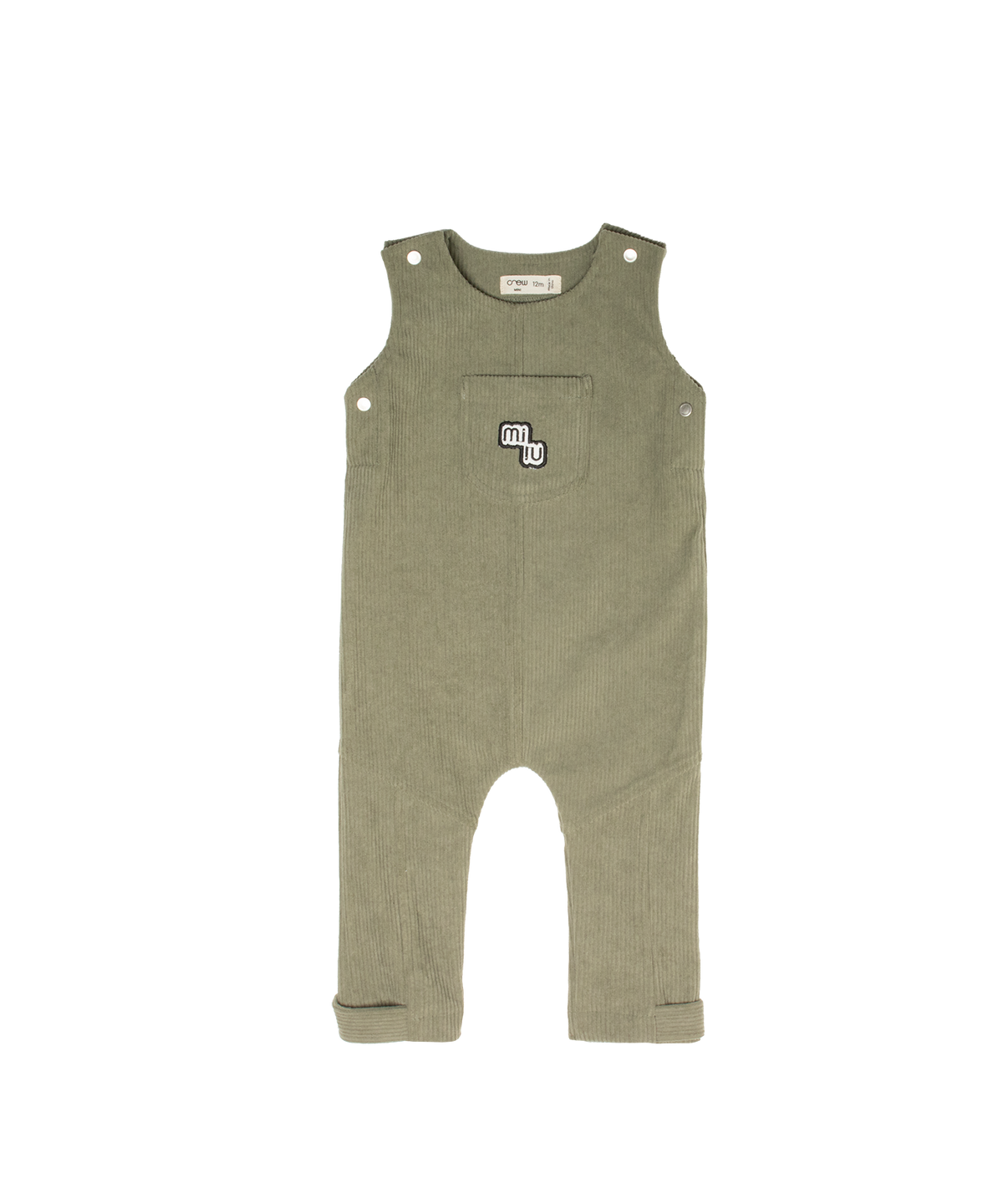 Rowan Cord Overalls - Green by Crew Kids NY
