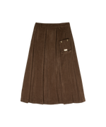 Sofi Pleated Maxi Skirt - Brown by Crew Kids NY