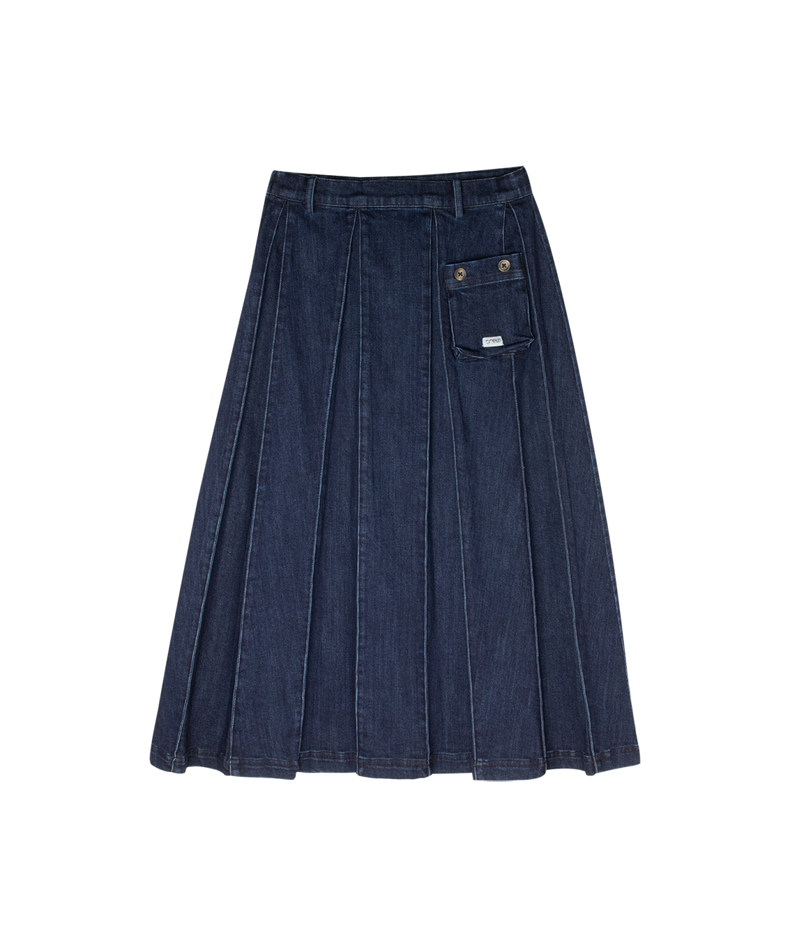Sofi Pleated Maxi Skirt - Denim by Crew Kids NY (view 1 of 6)