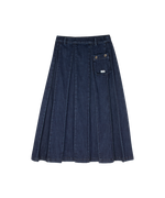 Sofi Pleated Maxi Skirt - Denim by Crew Kids NY (view 1 of 6)