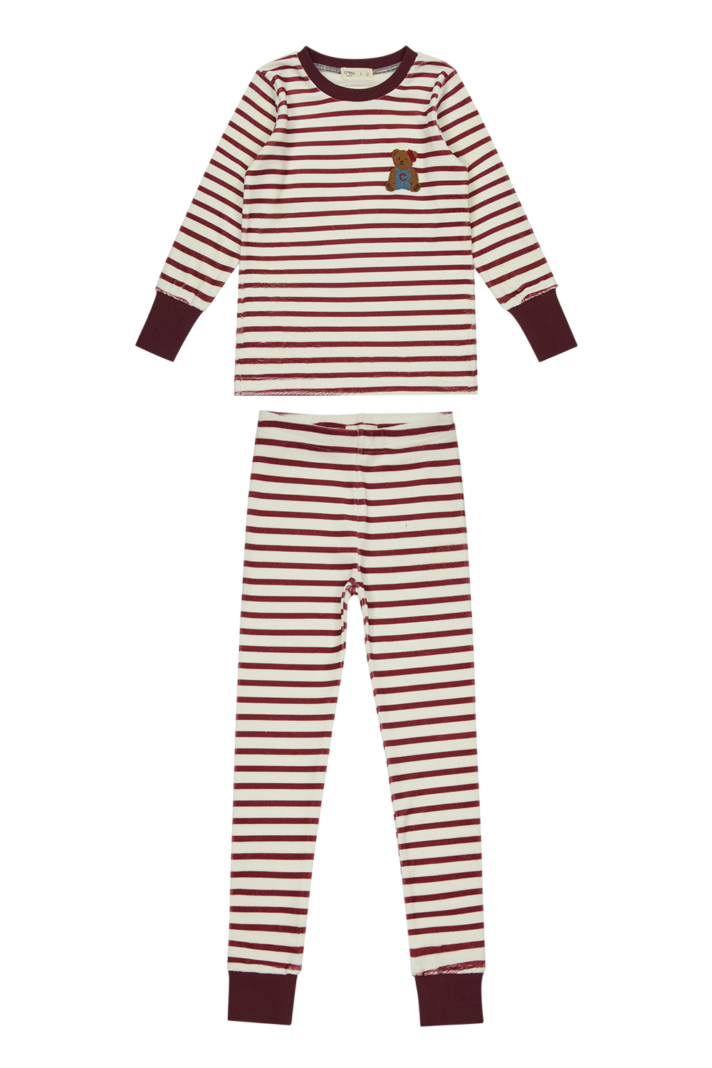 Teddy Lounge Set - Maroon by Crew Kids NY
