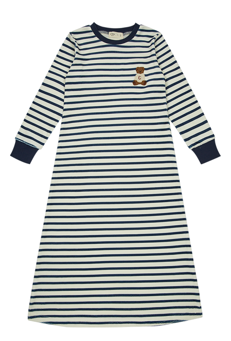 Teddy Lounge Nightgown - Navy by Crew Kids NY