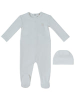 Soft Wool Footie + Hat - White by KIPP™ Collection