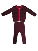 Cynthia Knit Set - Cranberry by KIPP™ Collection