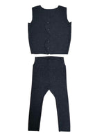 Nola Knit Vest Set - Blue by KIPP™ Collection