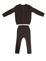 Lyla Pointelle Set - Chocolate by KIPP™ Collection