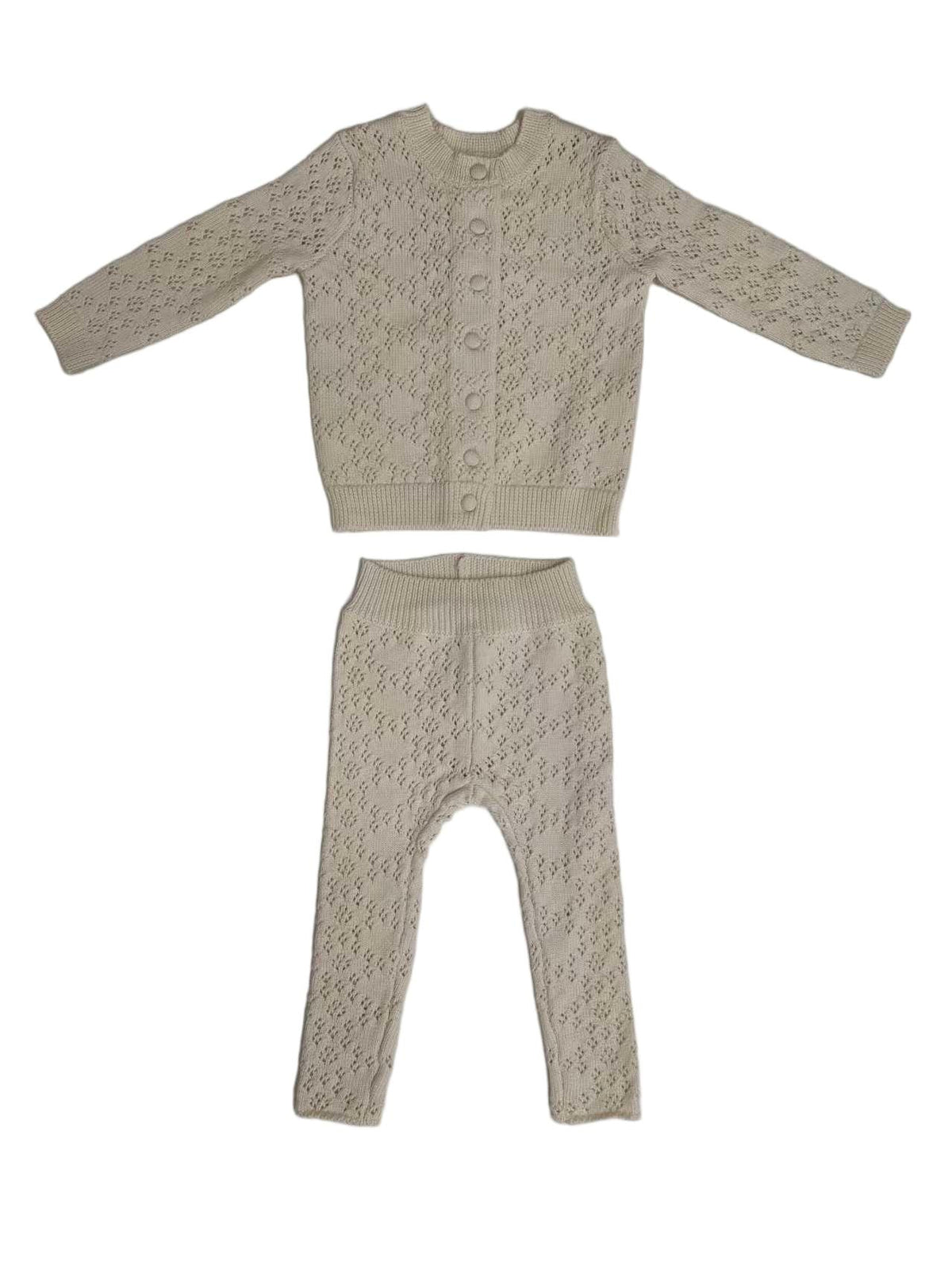 Lyla Pointelle Set - Oatmilk by KIPP™ Collection