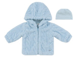 Atelier Cable Fur Jacket & Hat - Blue by KIPP™ Collection
