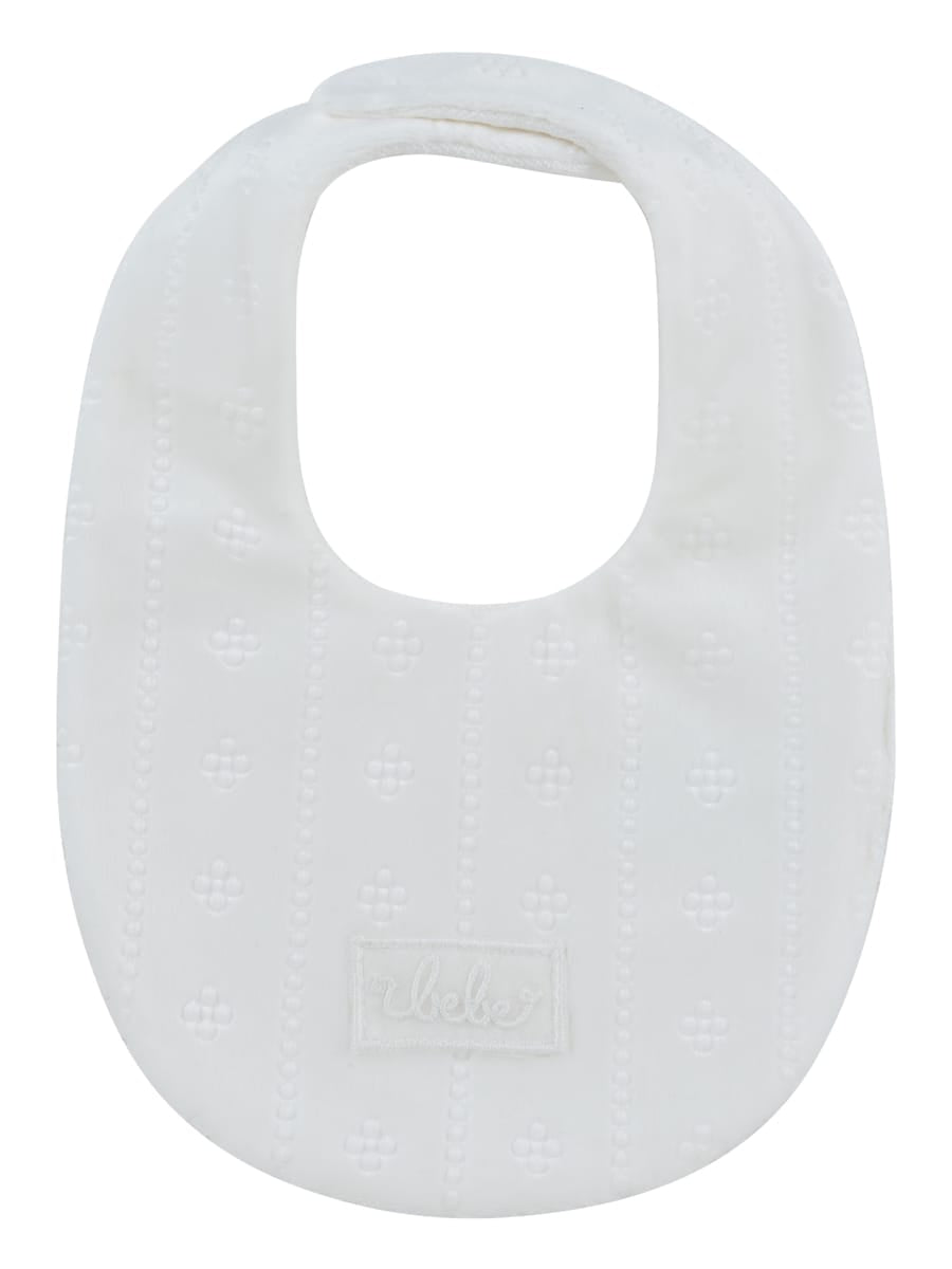 Bebe Pointelle Bib - White by KIPP™ Collection