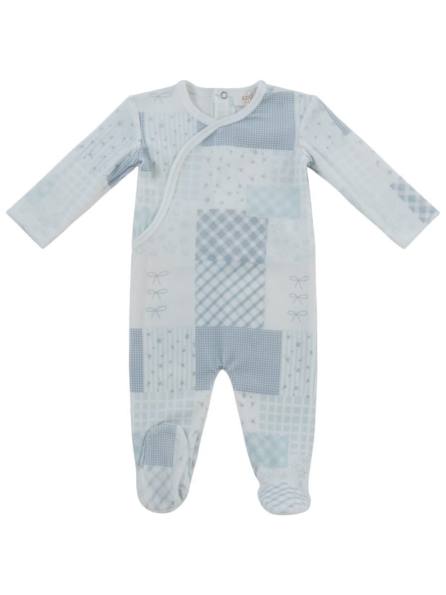 Patchwork Footie - Blue by KIPP™ Collection