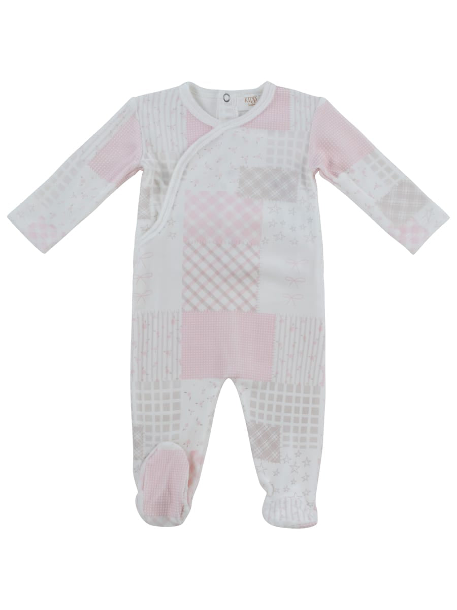 Patchwork Footie - Pink by KIPP™ Collection