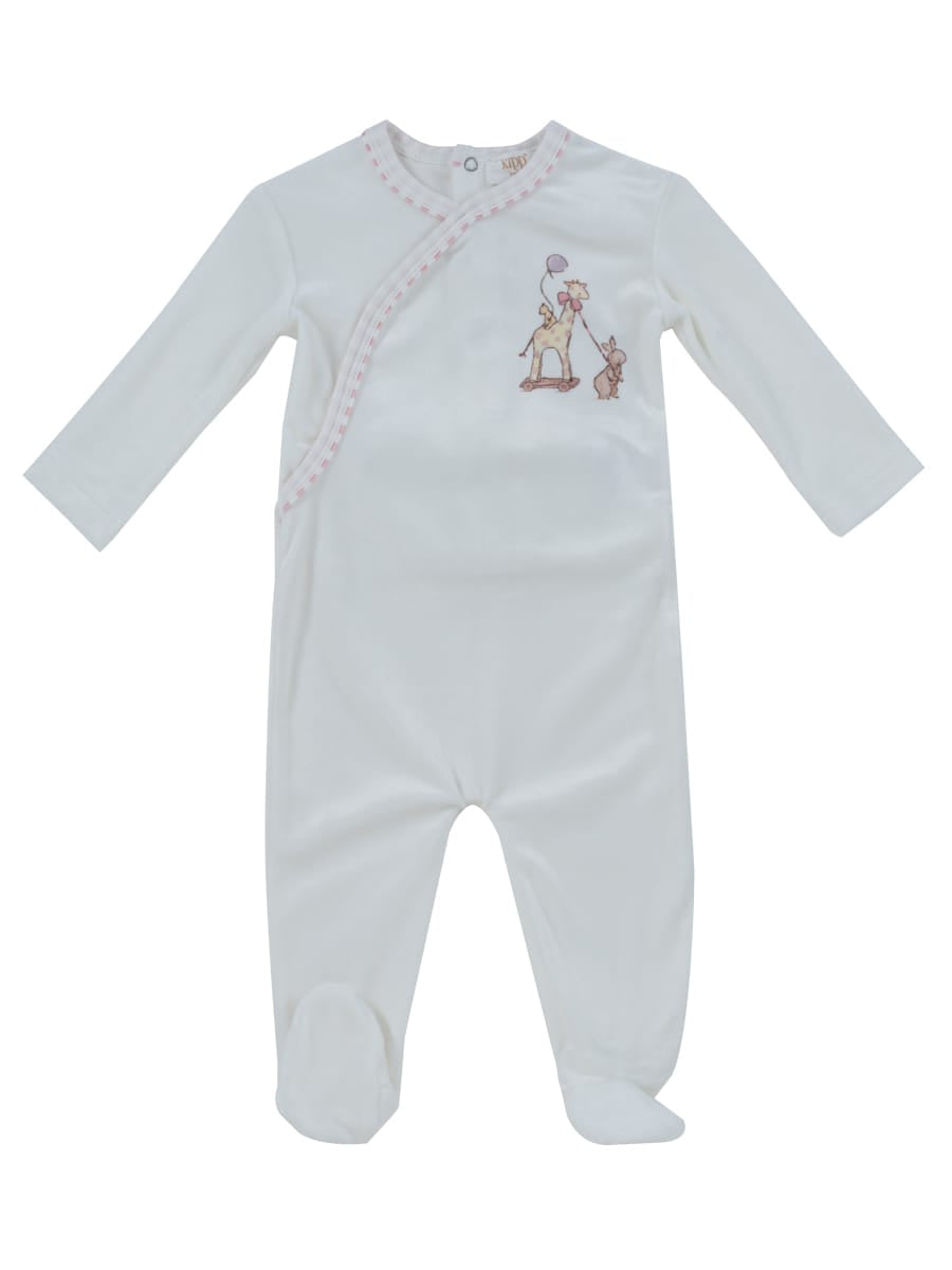 Meadow Friends Footie - Pink by KIPP™ Collection