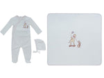 Meadow Friends Footie, Hat & Blanket Set - Pink by KIPP™ Collection