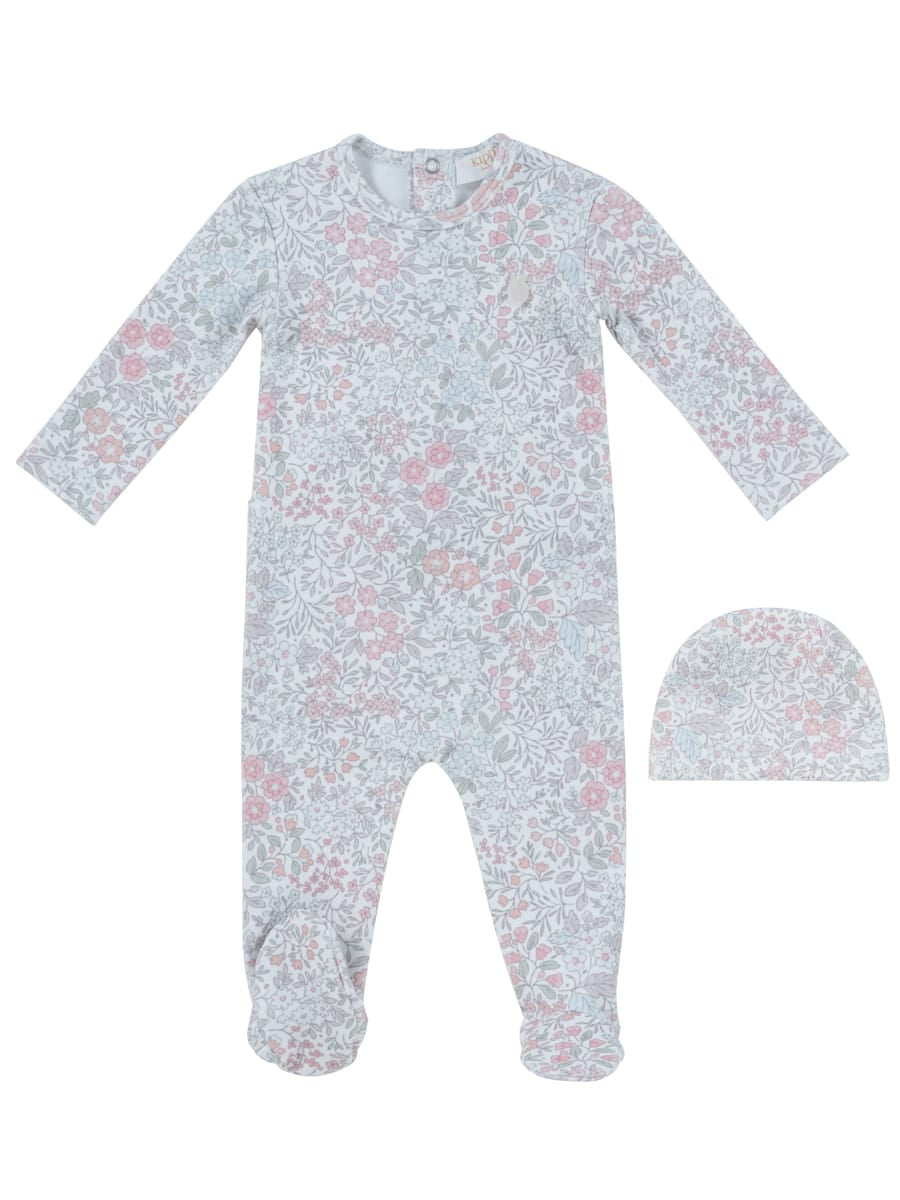 Soft Wool Footie + Hat - Multi by KIPP™ Collection