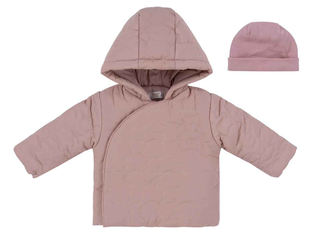Petit Ours Padded Jacket & Hat - Pink by KIPP™ Collection