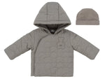 Petit Ours Padded Jacket & Hat - Taupe by KIPP™ Collection