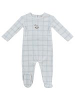 Whinny Plaid Footie - Blue by KIPP™ Collection
