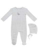 Whinny Plaid Footie & Hat Set - Pink by KIPP™ Collection