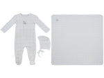 Whinny Plaid Footie, Hat & Blanket Set - Pink by KIPP™ Collection