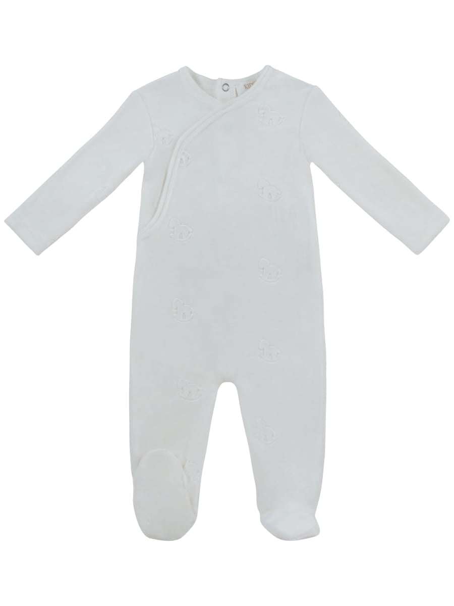 Whinny Wrap Footie - White by KIPP™ Collection