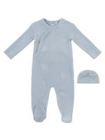 Whinny Wrap Footie & Hat Set - Blue by KIPP™ Collection