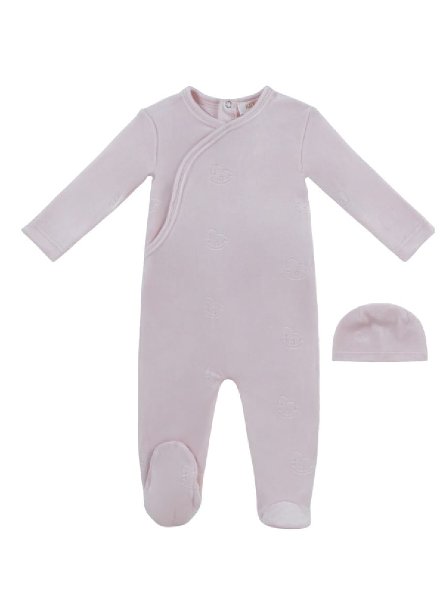 Whinny Wrap Footie & Hat Set - Pink by KIPP™ Collection