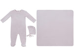 Bebe Pointelle Footie, Hat & Blanket Set - Pink by KIPP™ Collection