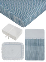 Ciel Enfant Mini 4PC Crib Set - Blue by KIPP™ Collection