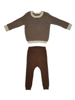 Kenny Textured Knit Set - Chestnut by KIPP™ Collection
