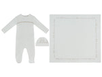 Mon Bebe D'Amour Footie, Hat & Blanket Set - Taupe by KIPP™ Collection