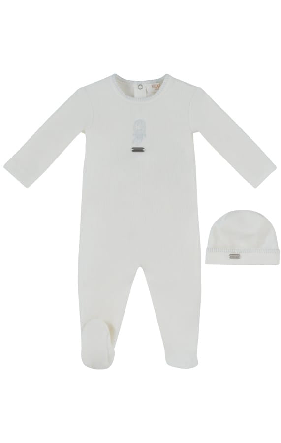 Atelier Bunny Footie & Hat Set - Blue by KIPP™ Collection