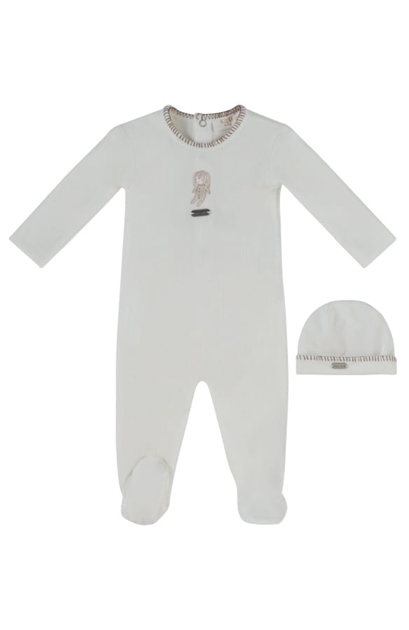 Atelier Bunny Footie & Hat Set - Taupe by KIPP™ Collection