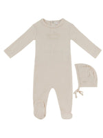 Mon Bebe Footie & Hat Set - Natural by KIPP™ Collection