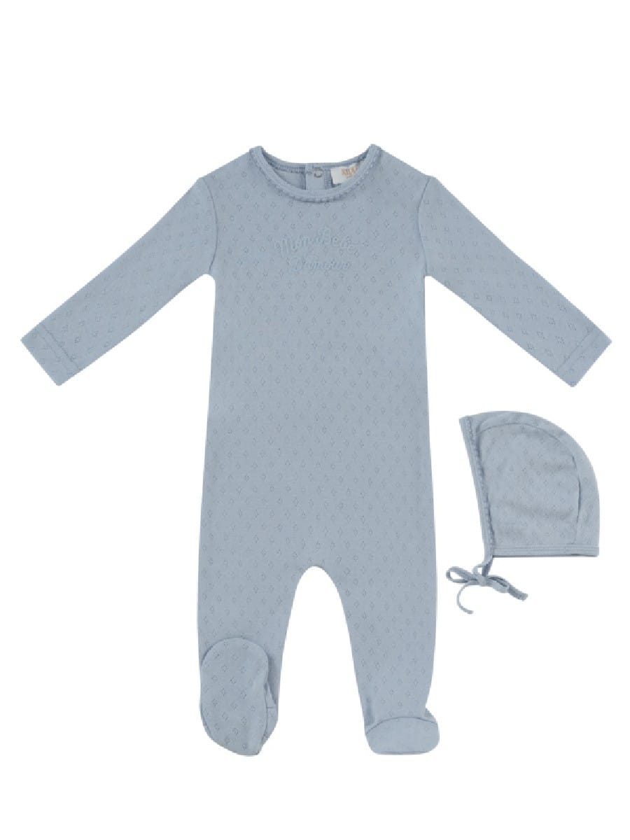 Mon Bebe Footie & Hat Set - Blue by KIPP™ Collection