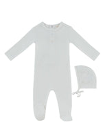 Mon Bebe Footie & Hat Set - White by KIPP™ Collection