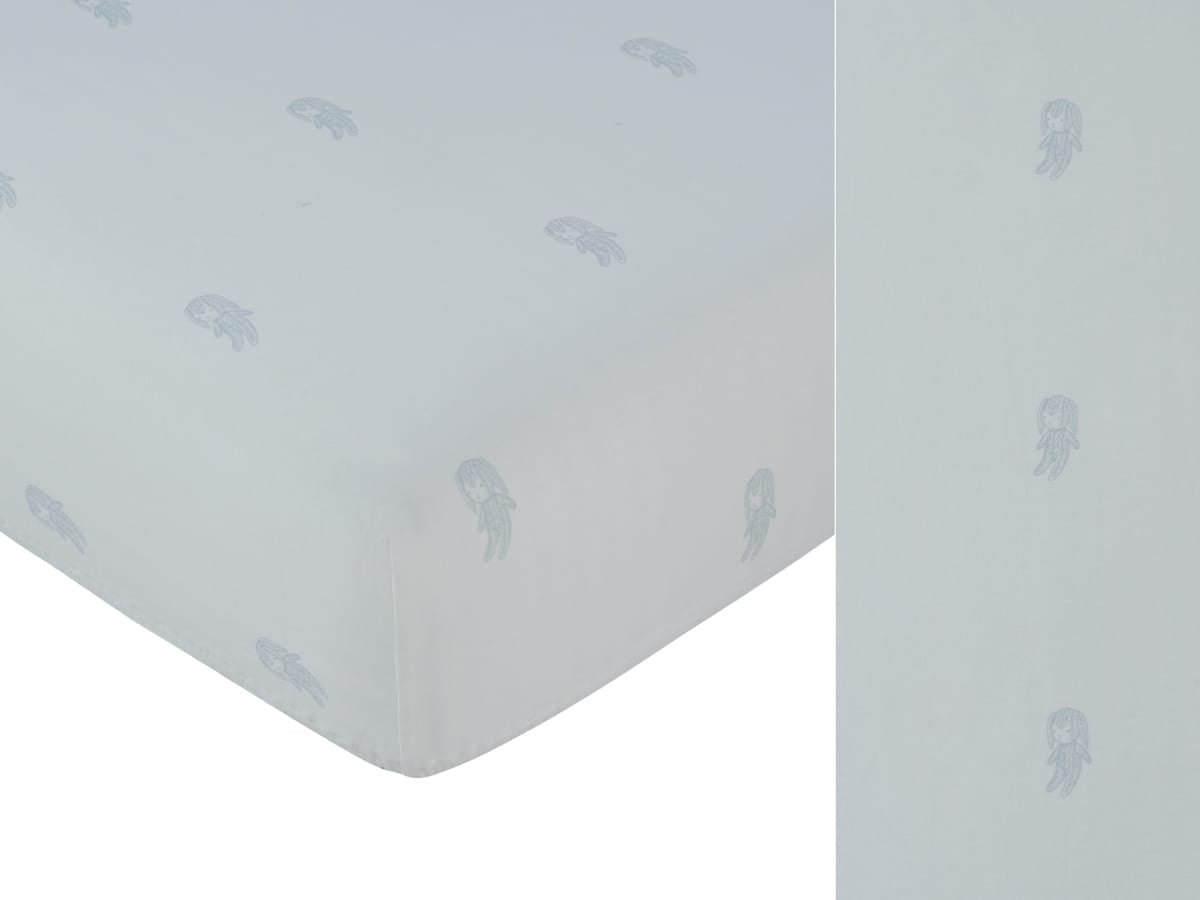 Atelier Cable Fitted Bassinet Sheet - Blue by KIPP™ Collection